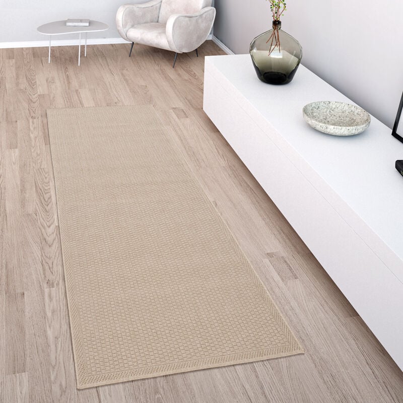 foto del prodotto paco home per interni e esterni, per terrazza e balcone, anti intemperie, tinta unita 60x100 cm, beige
