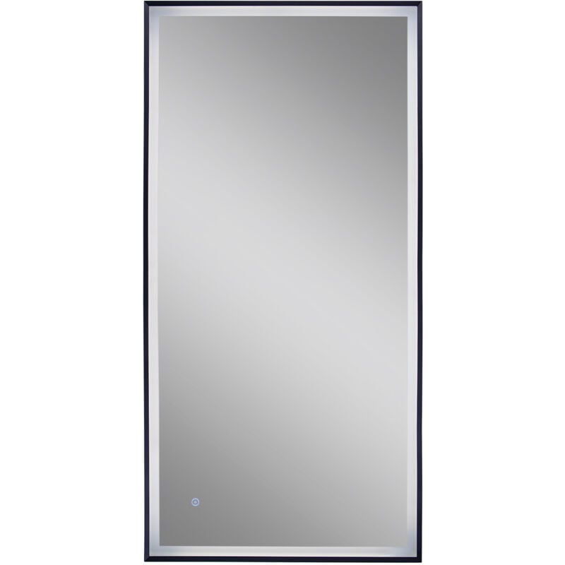 foto del prodotto paco home specchio specchio per trucco con luce bagno illuminazione indiretta tipo 8, rettangolare 120x60 cm 