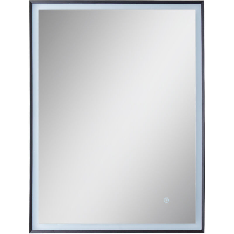 foto del prodotto paco home specchio specchio per trucco con luce bagno illuminazione indiretta tipo 8, rettangolare 60x80 cm 