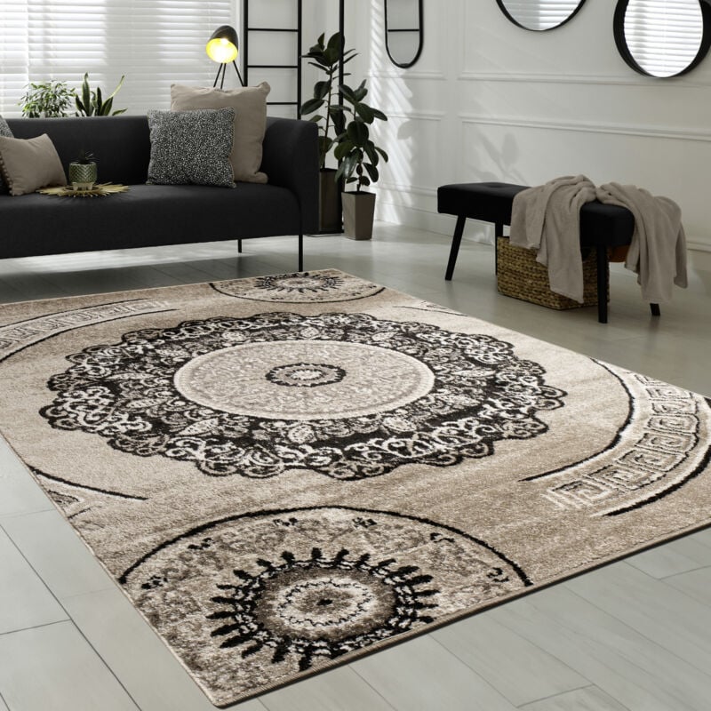 foto del prodotto paco home tappeto di design motivo mandala marrone 60x100 cm