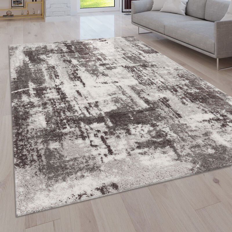 foto del prodotto paco home tappeto pelo lungo salotto moderno shaggy moderno vintage motivo astratto 60x100 cm, grigio