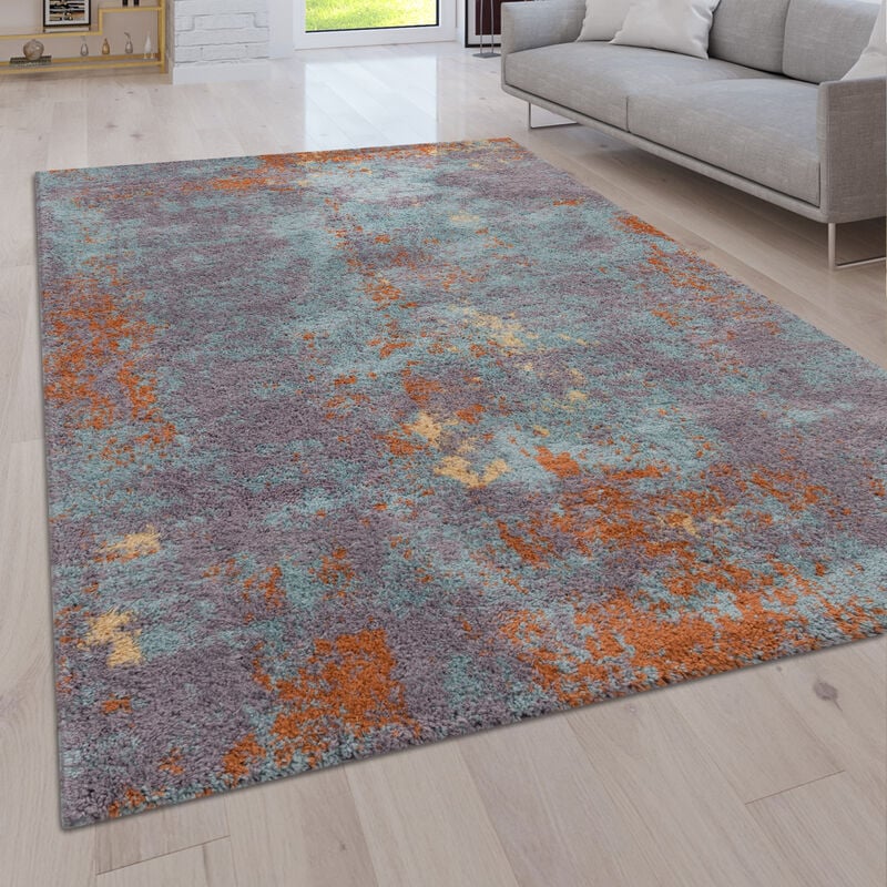 foto del prodotto paco home tappeto pelo lungo salotto moderno shaggy moderno vintage motivo astratto 60x100 cm, multicolore 2