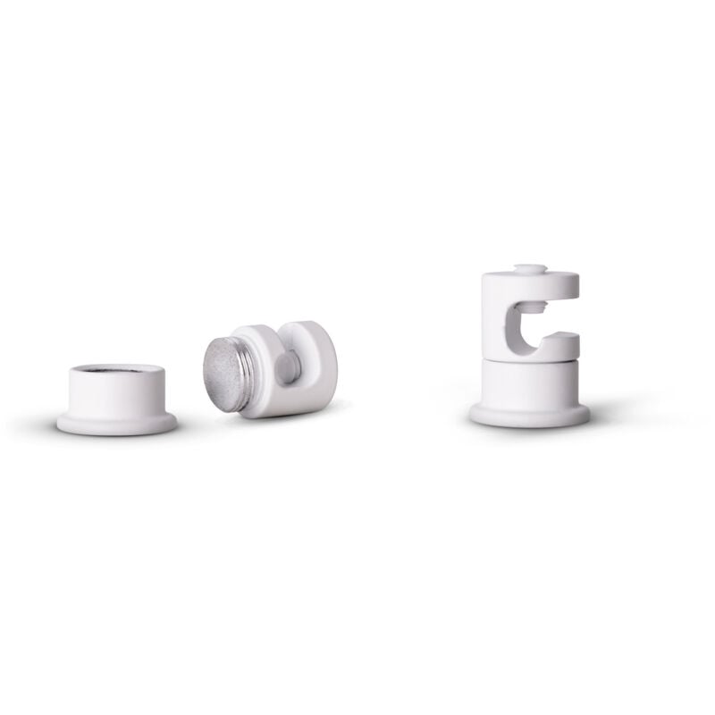 immagine 0 del prodotto paco home tubo passacavo sospensione soffitto gestione cavi lampada portacavi gancio soffitto bianco set di 2, gancio a soffitto