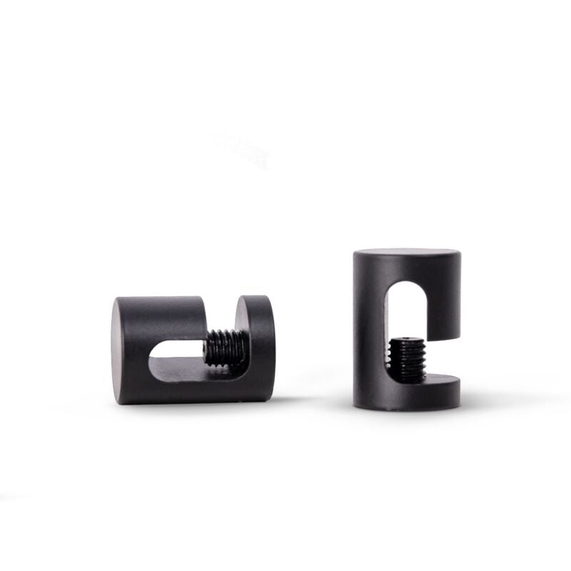 foto del prodotto paco home tubo passacavo sospensione soffitto gestione cavi lampada portacavi gancio soffitto nero set di 2, clip per cavi