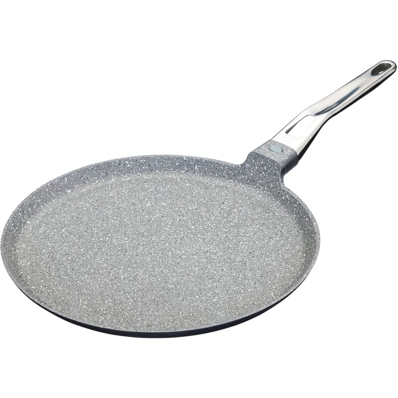 foto del prodotto padella a induzione in alluminio fuso, padella per pancake, padella per crepes, sicura per induzione e antiaderente, 28 cm 11 , grigio masterclass