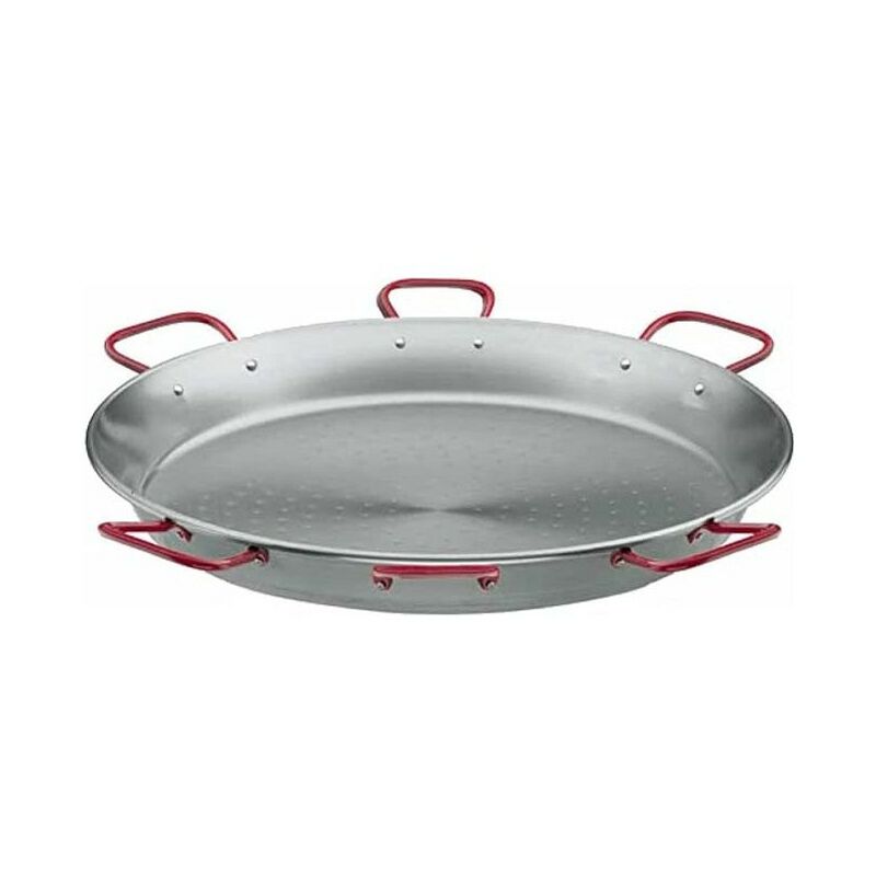 foto del prodotto padella classica in acciaio lacor 6 manici [130 cm - 200 porzioni]