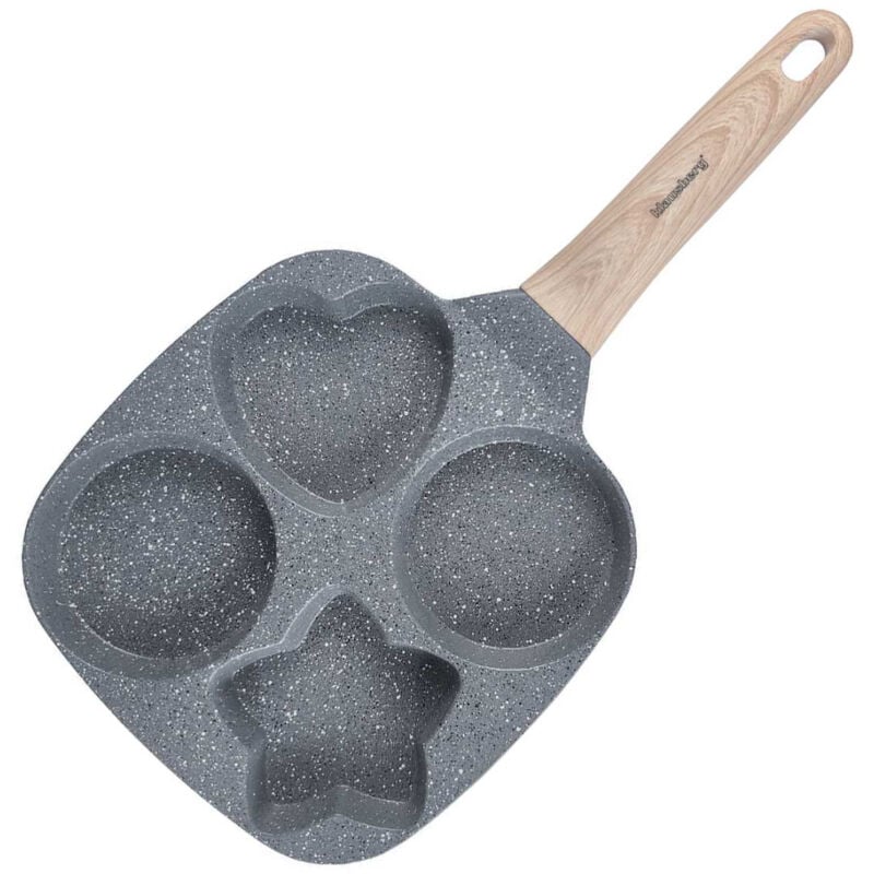 foto del prodotto padella in marmo per uova e frittelle 4 sezioni klausberg kb 7808
