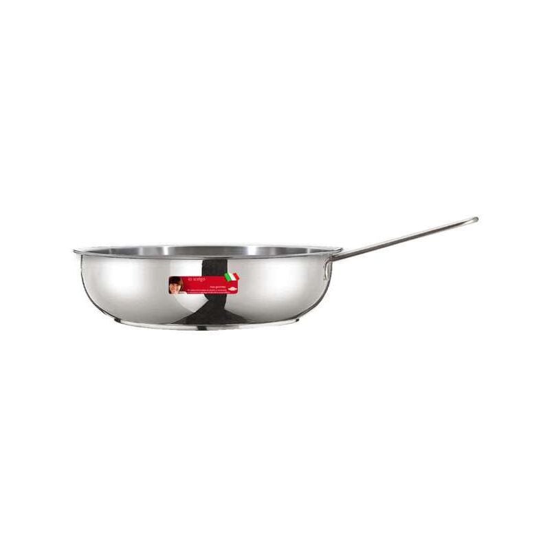 foto del prodotto padella inox 1 manico cm 24 river inoxriv