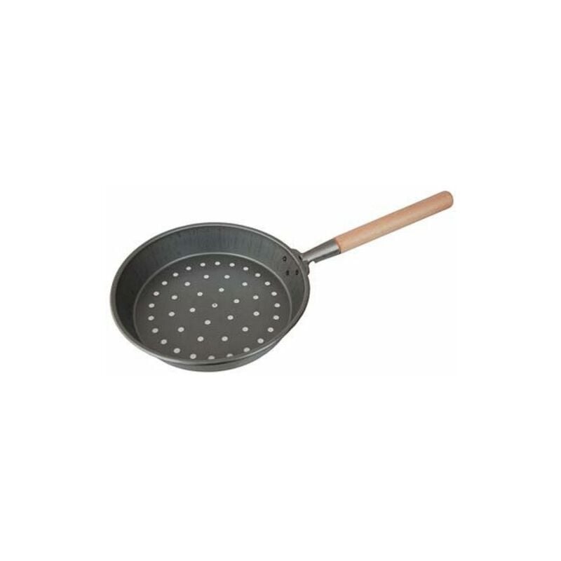 foto del prodotto padella per caldarroste luperury manicata ferro legno cm 26 1 pz