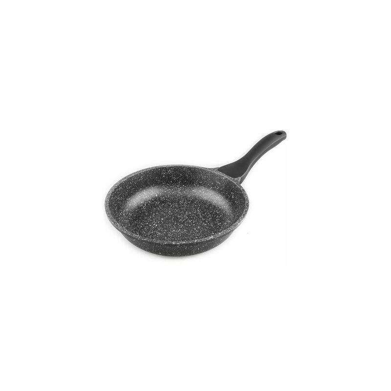 foto del prodotto padella per induzione in pietra suprema nera 24 cm