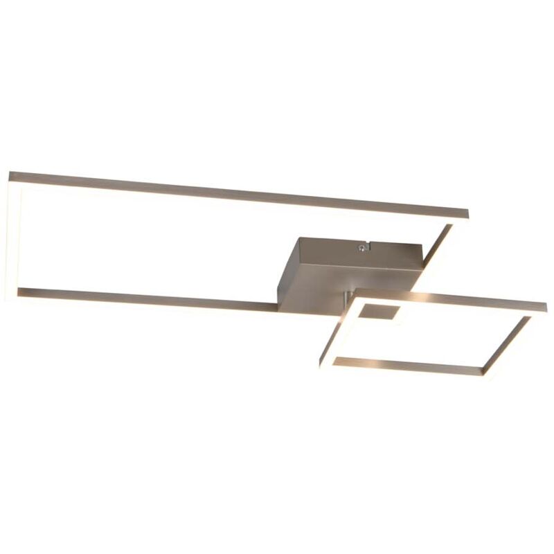 foto del prodotto padella plafoniera led acciaio con snodo ed intensita regolabile con interruttore l. 63cm