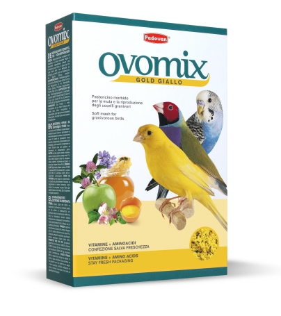 foto del prodotto padovan uccelli pastoncino ovomix gold giallo 1 kg