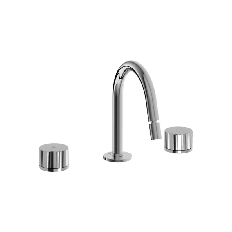 foto del prodotto paffoni batteria bidet 3 fori colore cromo con bocca fissa jo jo119cr cromo senza piletta di scarico