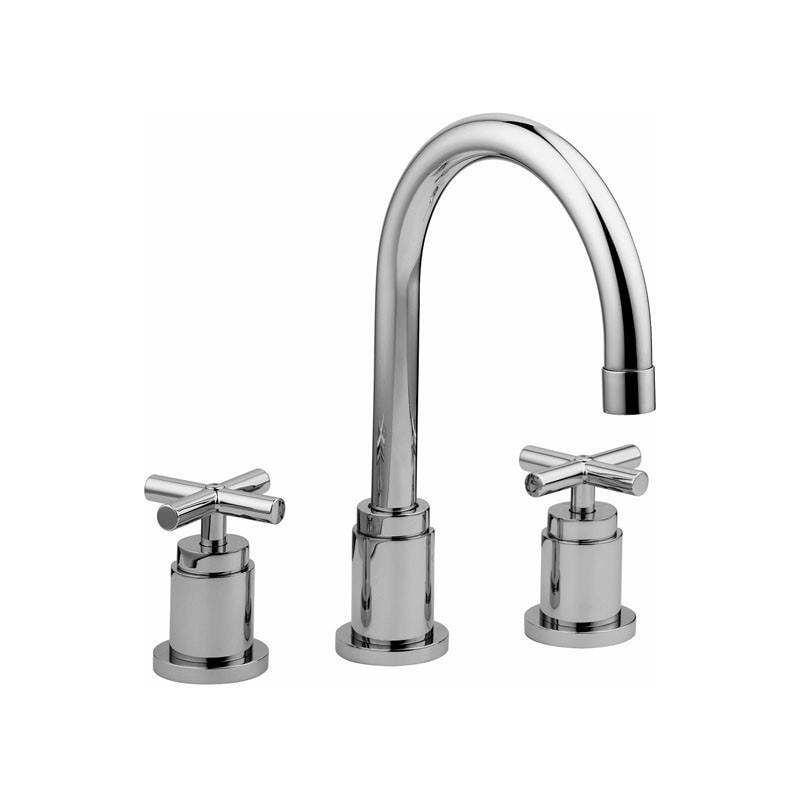 foto del prodotto paffoni batteria lavabo a 3 fori con bocca orientabile quattro qtv055cr piletta con salterello 1 1 4