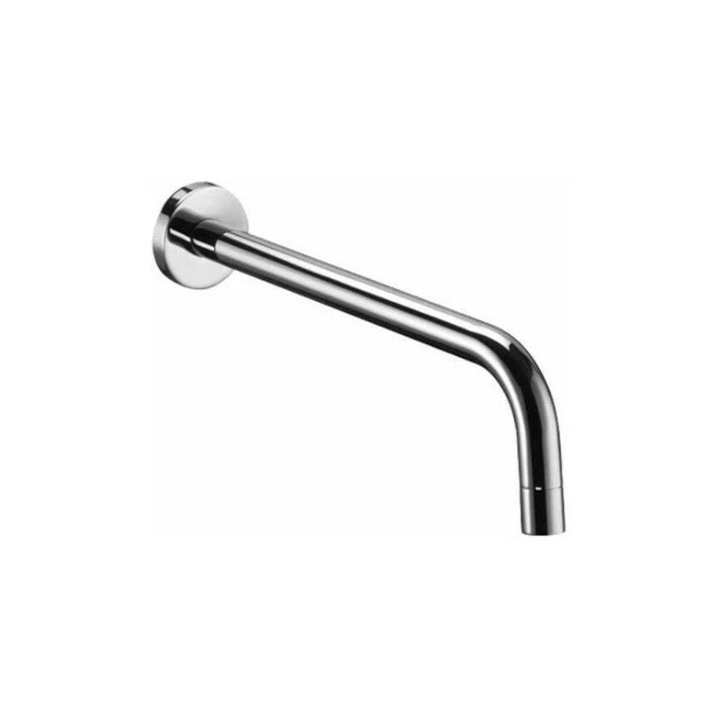 foto del prodotto paffoni bocca a parete dimensione 175 mm completa con piastra in colore cromo zboc045cr cromo
