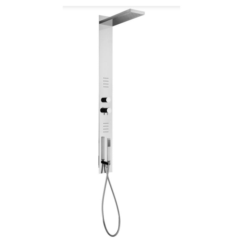 foto del prodotto paffoni colonna doccia ad incasso in acciaio inox star zcol682cr cromato metallo