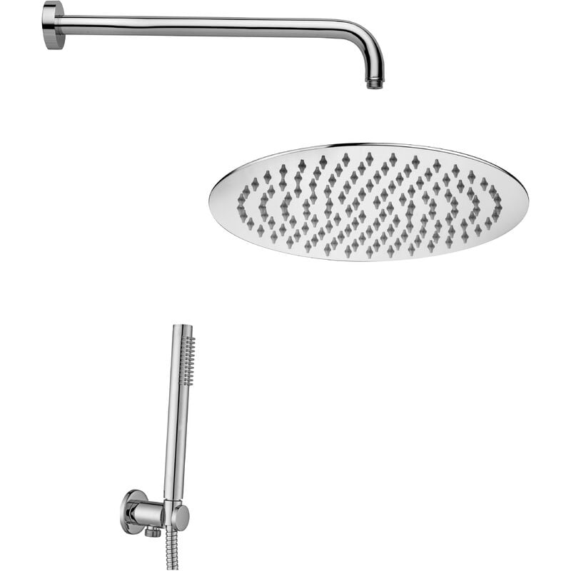 foto del prodotto paffoni composizione bahamas kit con soffione 23 braccio doccia da 30 e