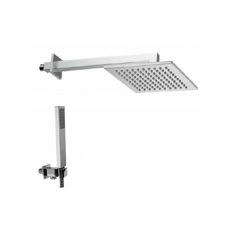 foto del prodotto paffoni composizione haway con soffione 20x20 braccio doccia da 40 e kit