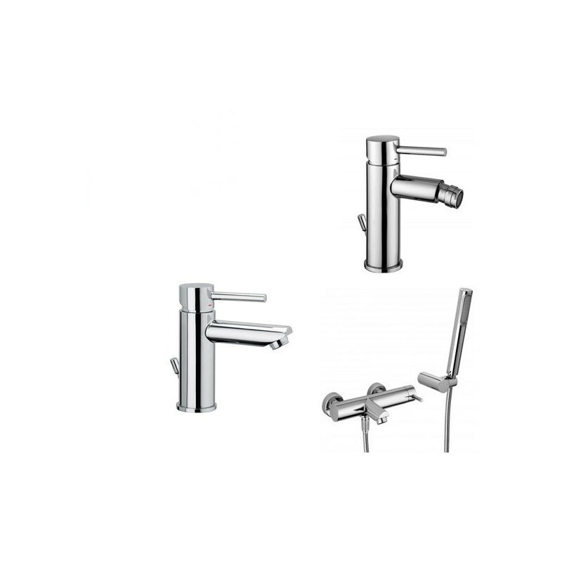 foto del prodotto paffoni composizione stick miscelatori lavabo bidet e vasca in ottone