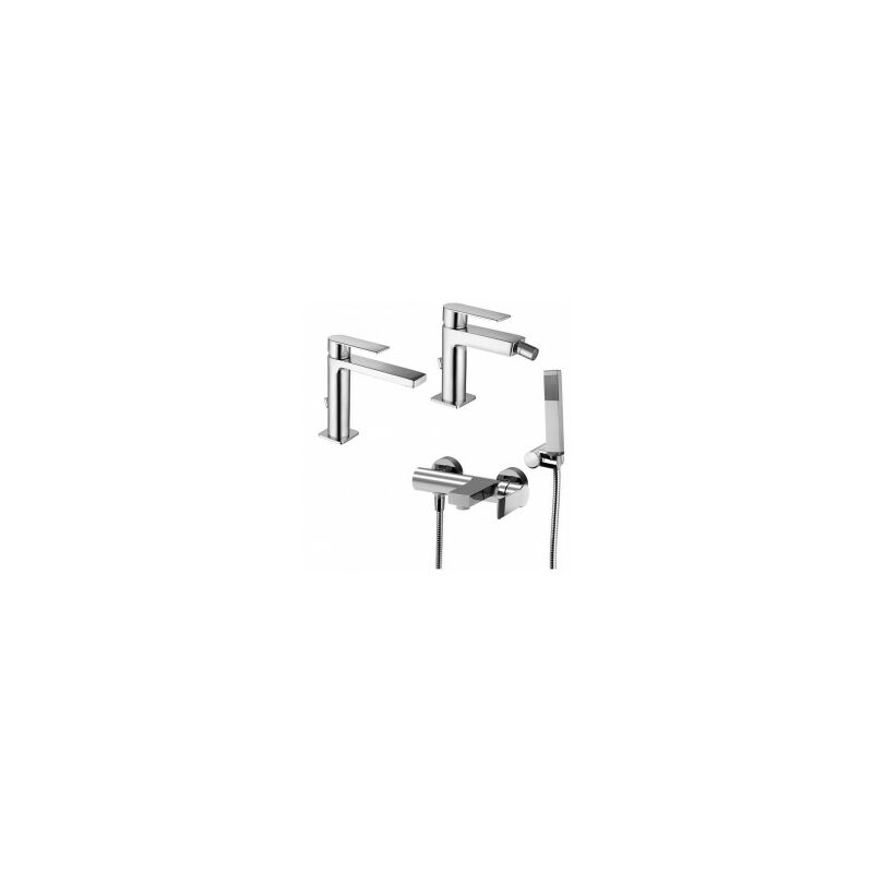 foto del prodotto paffoni composizione tango miscelatori lavabo bidet e vasca in ottone