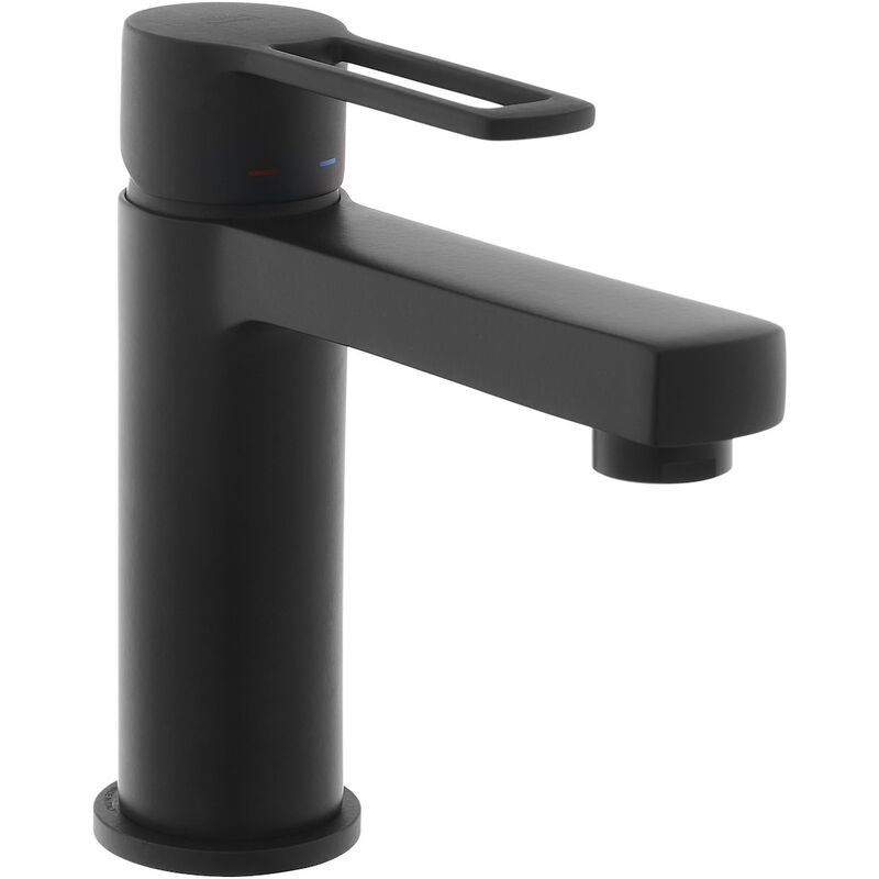 foto del prodotto paffoni lavabo ringo west monocomando, nero opaco rin071no 