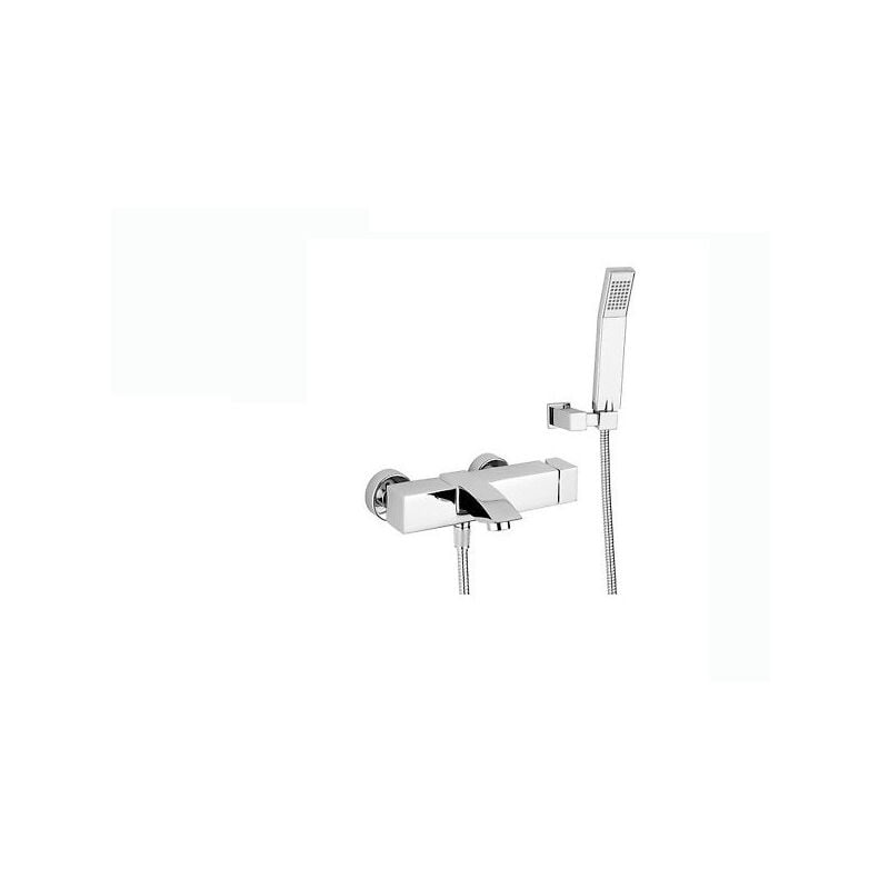foto del prodotto paffoni level miscelatore con accessori per vasca da bagno, cromato lec023cr