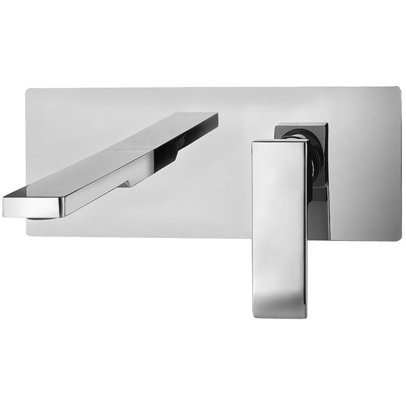 foto del prodotto paffoni - level miscelatore incasso lavabo completo a parete cromato codice prod les105cr