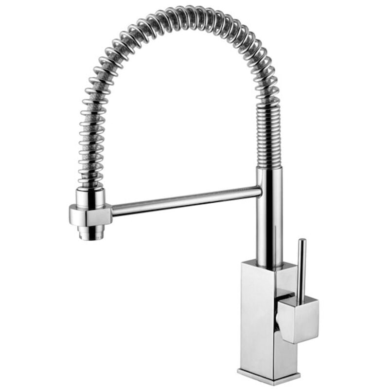 foto del prodotto paffoni level miscelatore lavello monoforo con canna orientabile cromato codice prod lea176cr