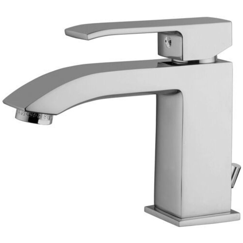 foto del prodotto paffoni level rubinetto lavabo monoleva senza piletta satinato codice prod les075st