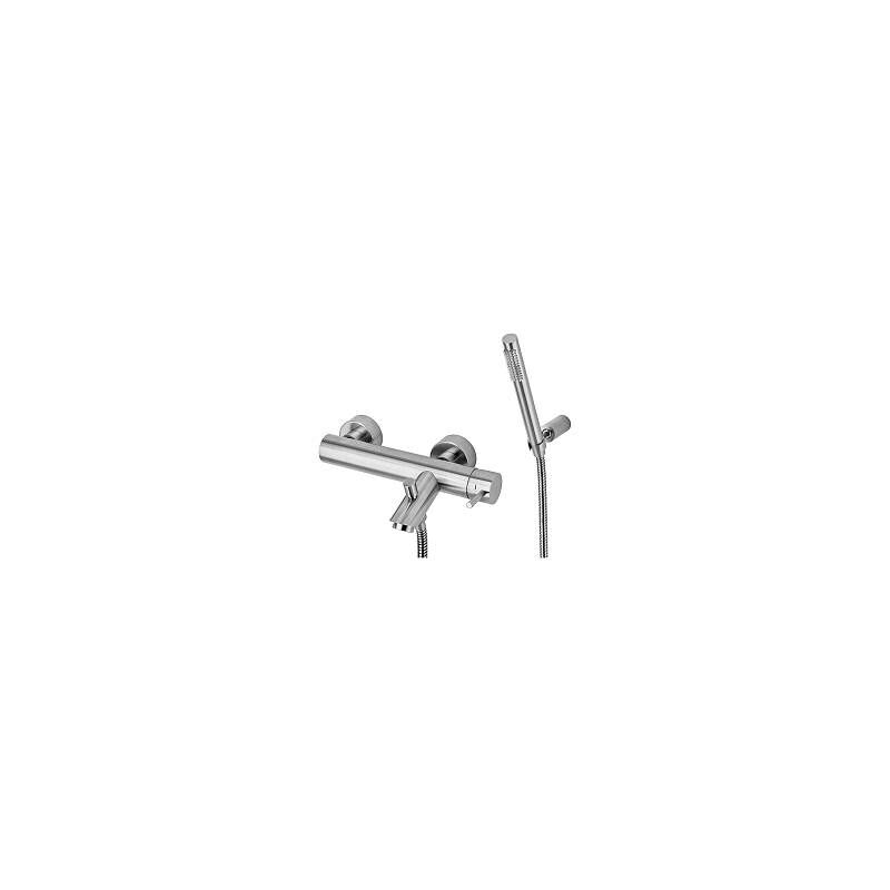 foto del prodotto paffoni light miscelatore con accessori per vasca da bagno, cromato lig023cr