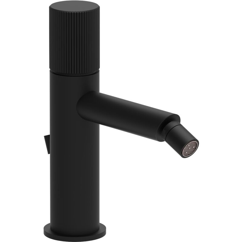 foto del prodotto paffoni miscelatore bidet con scarico automatico serie jo jo135no ottone nero opaco