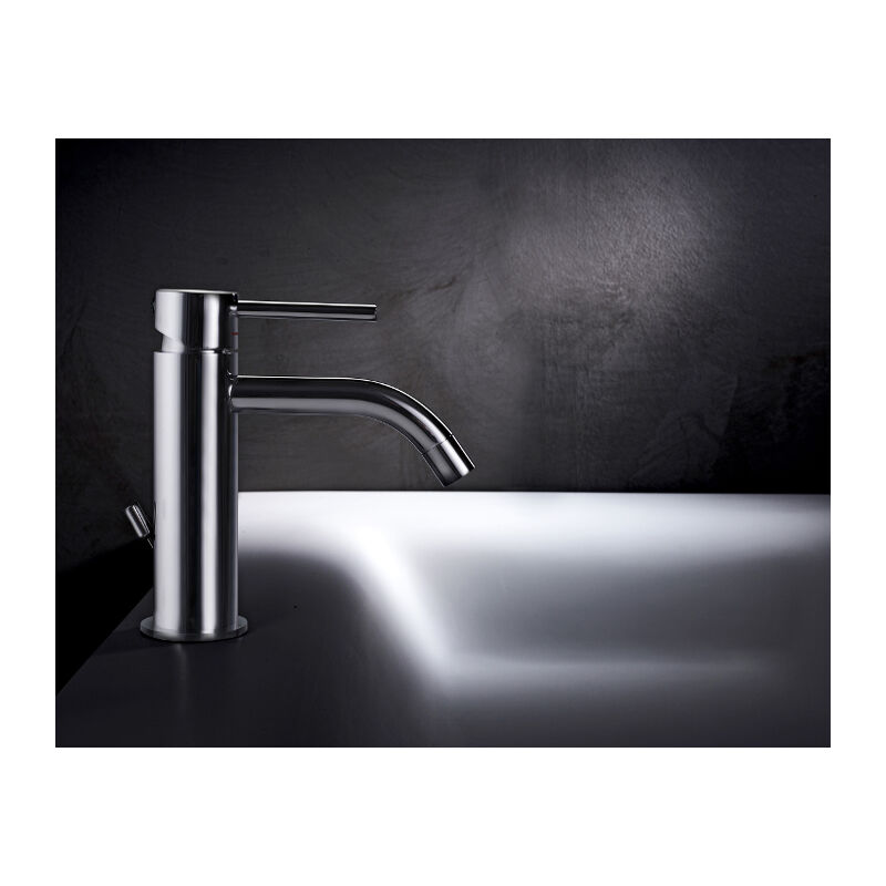 foto del prodotto paffoni miscelatore bidet light con scarico in ottone cromo di