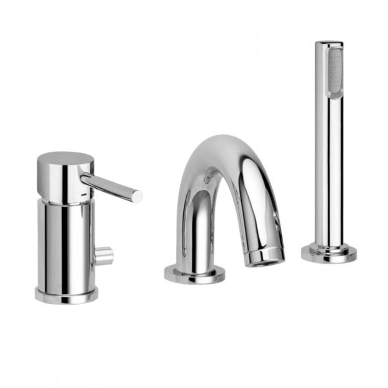 foto del prodotto paffoni - miscelatore bordo vasca con deviatore serie light lig040lcr cromato - ottone