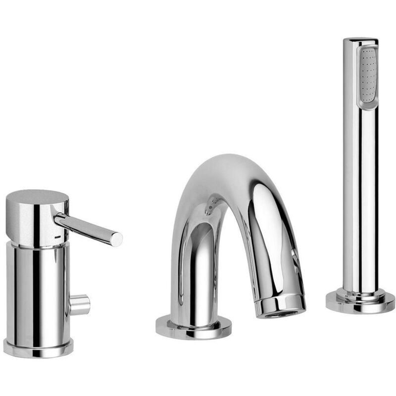 foto del prodotto paffoni miscelatore bordo vasca con deviatore serie stick sk040lcr cromato ottone