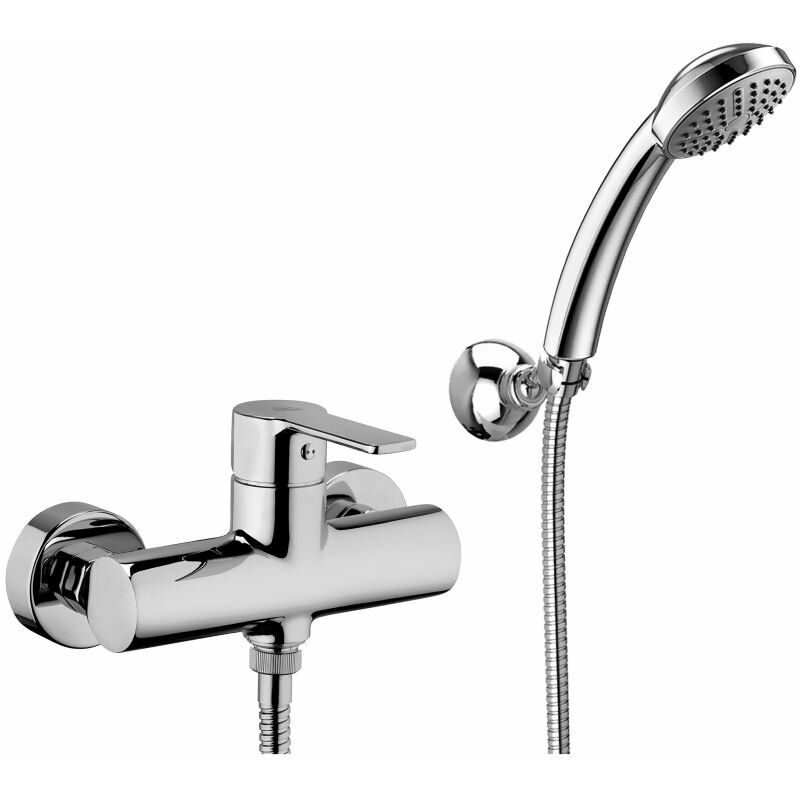 foto del prodotto paffoni miscelatore esterno per doccia con doccino serie red red168dcr cromato ottone