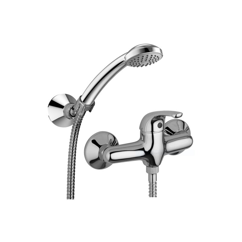 foto del prodotto paffoni miscelatore esterno per doccia serie apollo 3 apm3168dcr cromato ottone