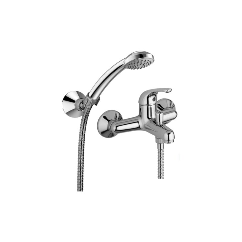foto del prodotto paffoni miscelatore esterno per vasca con doccetta serie apollo 3 apm3023cr cromato ottone