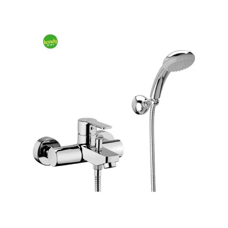 foto del prodotto paffoni miscelatore esterno per vasca con doccino serie red red023cr cromato ottone
