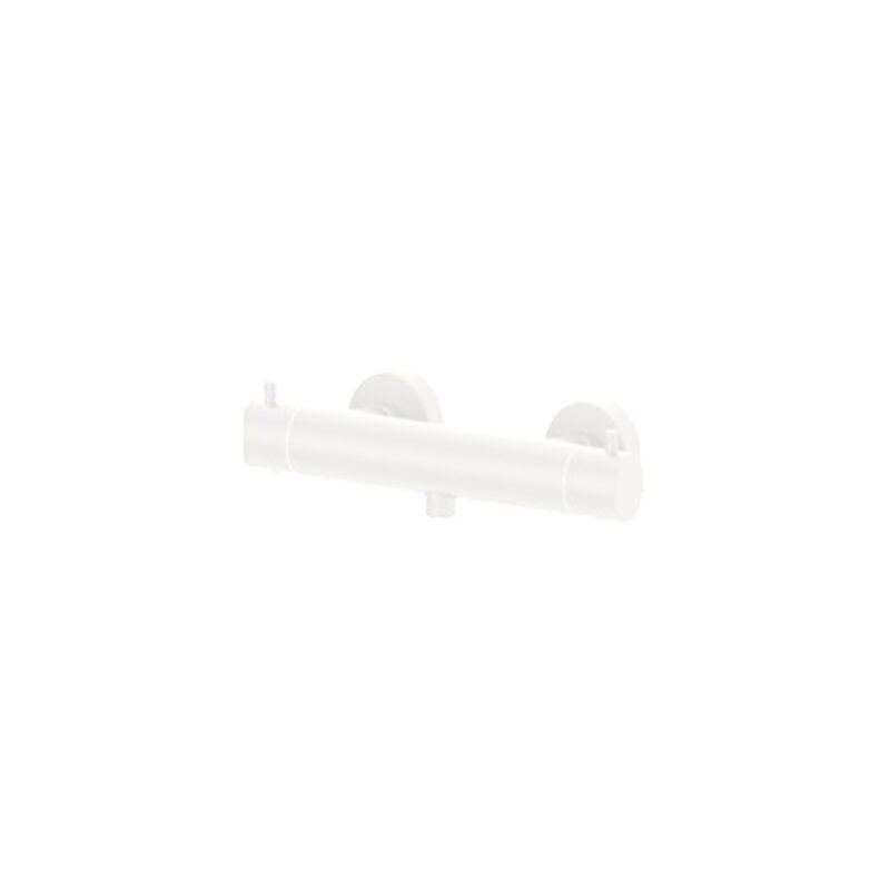 foto del prodotto paffoni miscelatore esterno termostatico per doccia con limitatore di portata ecostop bianco opaco serie light liq168ebo ottone bianco opaco