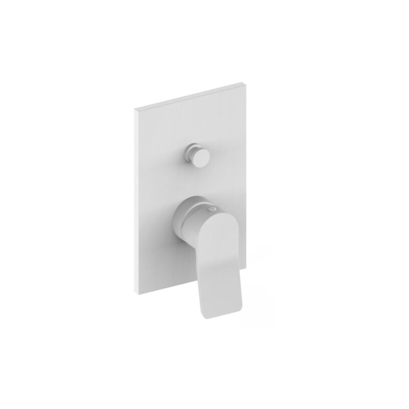foto del prodotto paffoni miscelatore incasso doccia 2 uscite bianco opaco serie tilt ti015bo m ottone bianco opaco