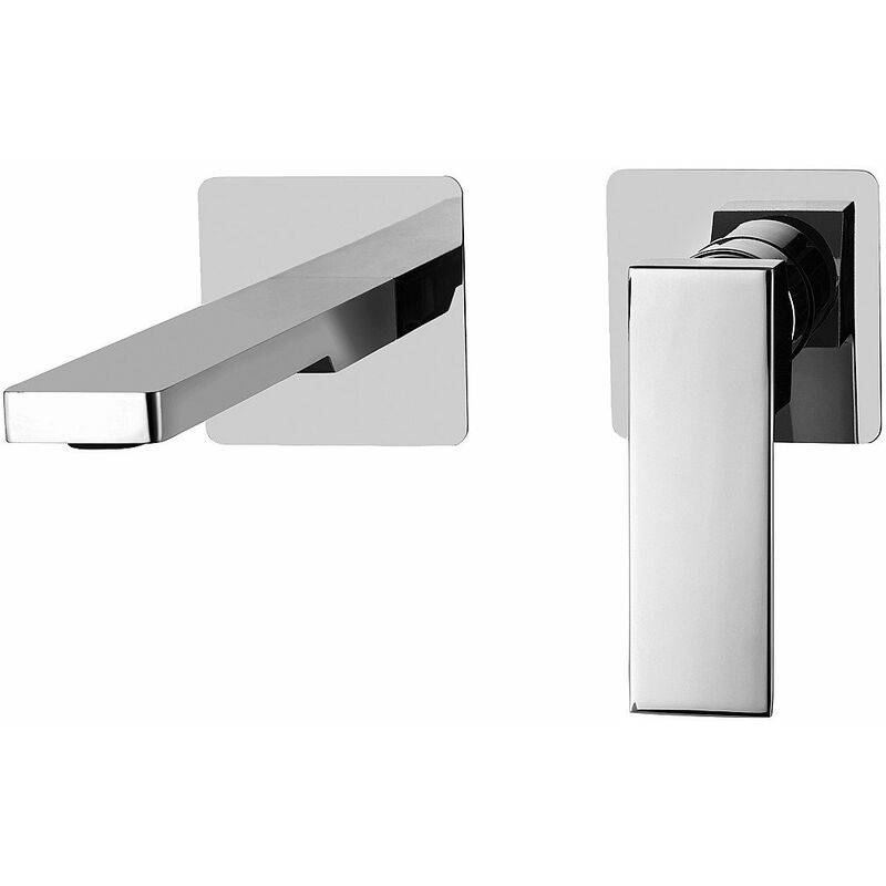 foto del prodotto paffoni miscelatore lavabo ad incasso con bocca l. 240 mm serie elle el106cr70 cromato ottone