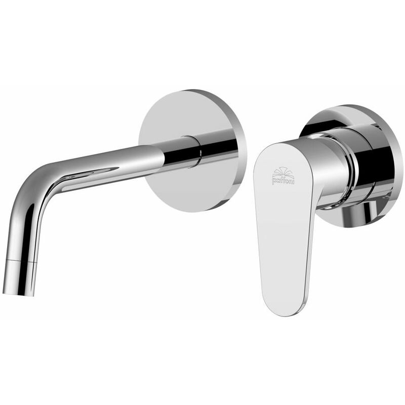 foto del prodotto paffoni miscelatore lavabo ad incasso con bocca l. 248 mm serie green gr106cr70 cromato ottone