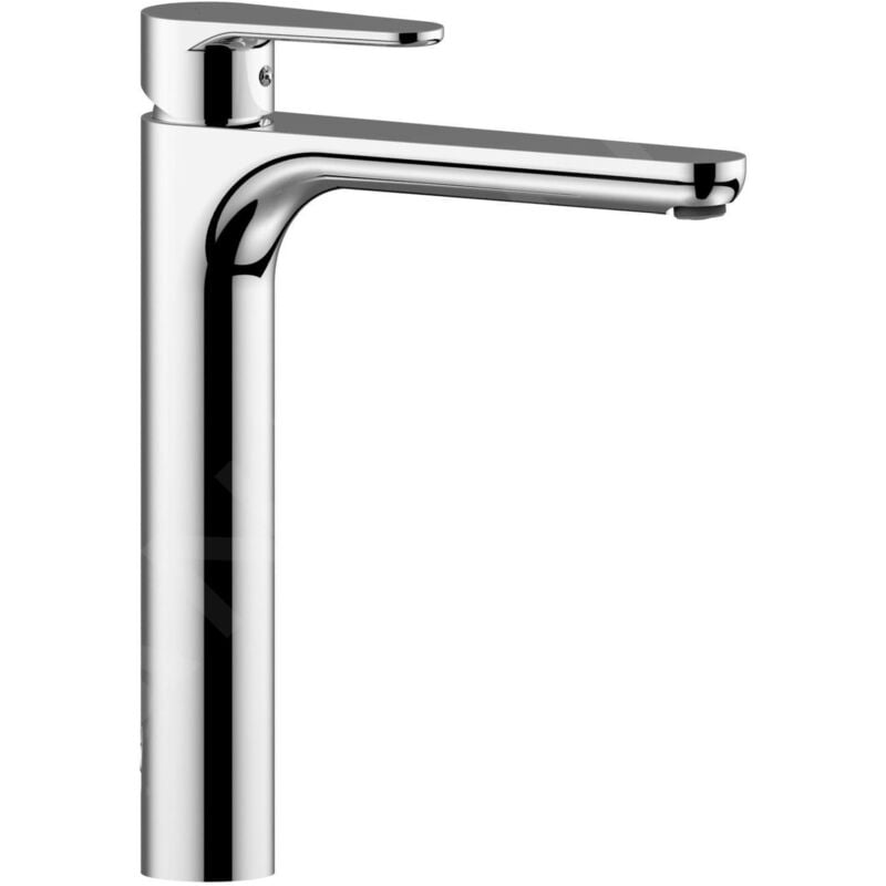 foto del prodotto paffoni miscelatore lavabo con canna alta e scarico clic clac serie green gr081kcr cromato ottone