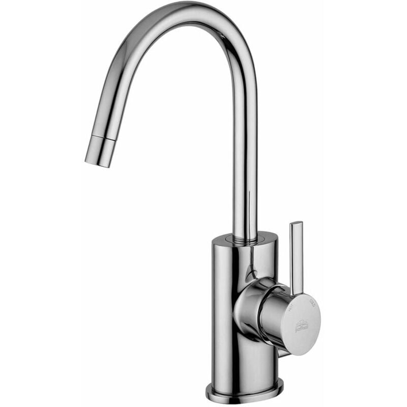 foto del prodotto paffoni miscelatore lavabo con canna orientabile serie berry br077cr cromato ottone