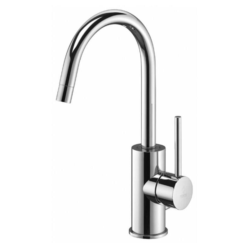foto del prodotto paffoni miscelatore lavabo con canna orientabile serie light lig078cr cromato ottone