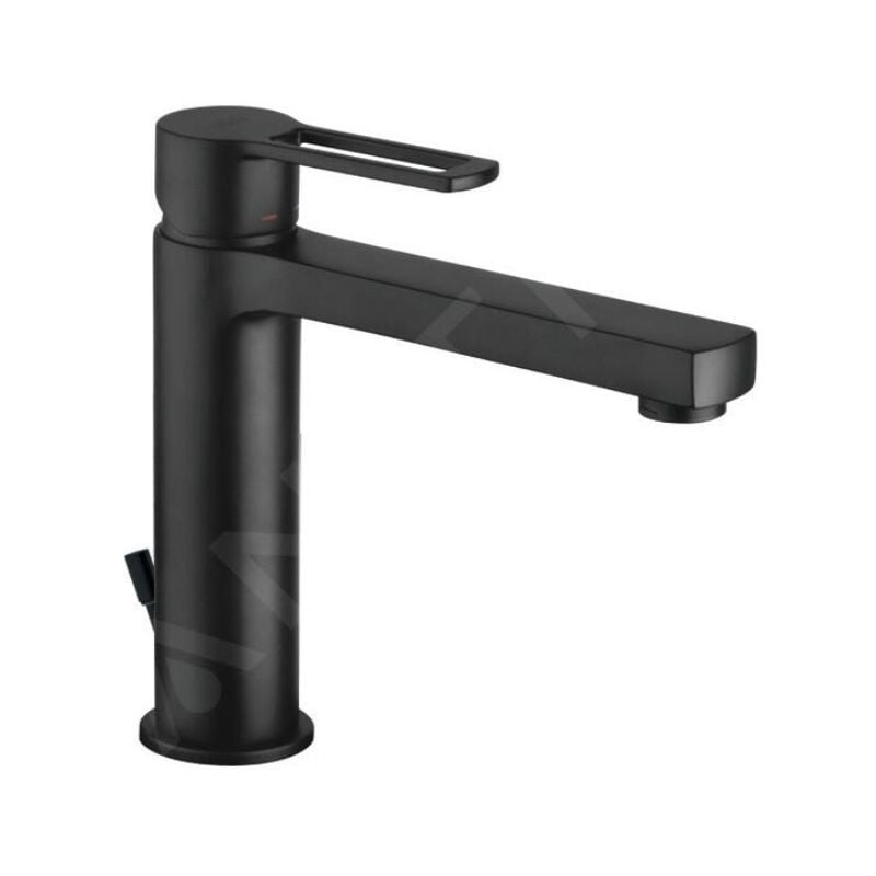 foto del prodotto paffoni miscelatore lavabo medio serie ringo rin073no ottone nero opaco