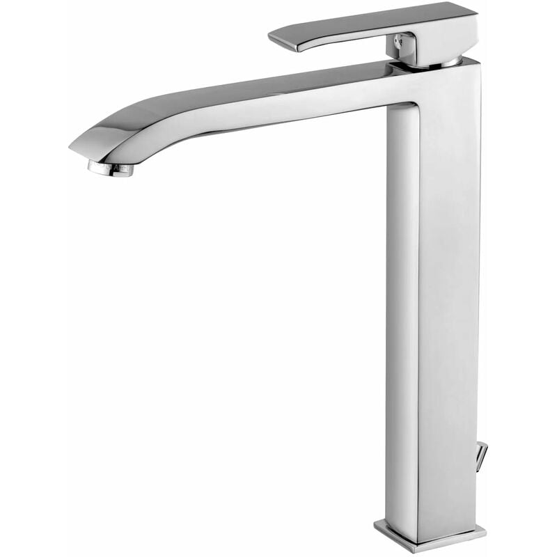 foto del prodotto paffoni miscelatore lavabo prolungato cromato con piletta a saltello 1 1 4 serie level