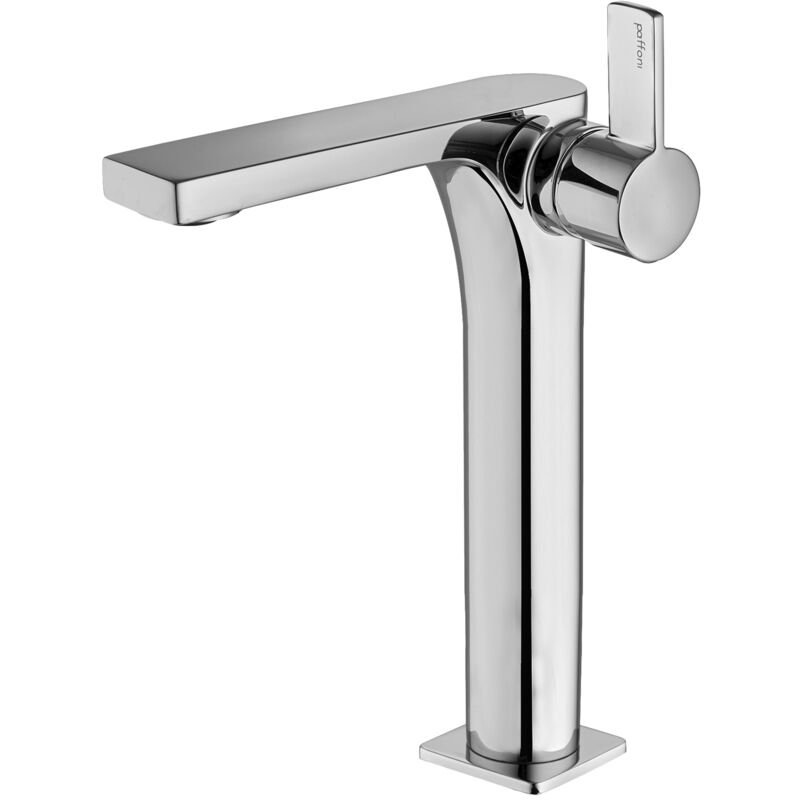 foto del prodotto paffoni miscelatore lavabo rock alto senza scarico in ottone cromo di