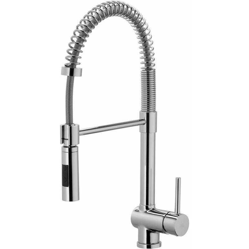 foto del prodotto paffoni miscelatore lavello cucina per bonus idrico con doccetta a 2 getti stick sk179cr r6 cromo cromo