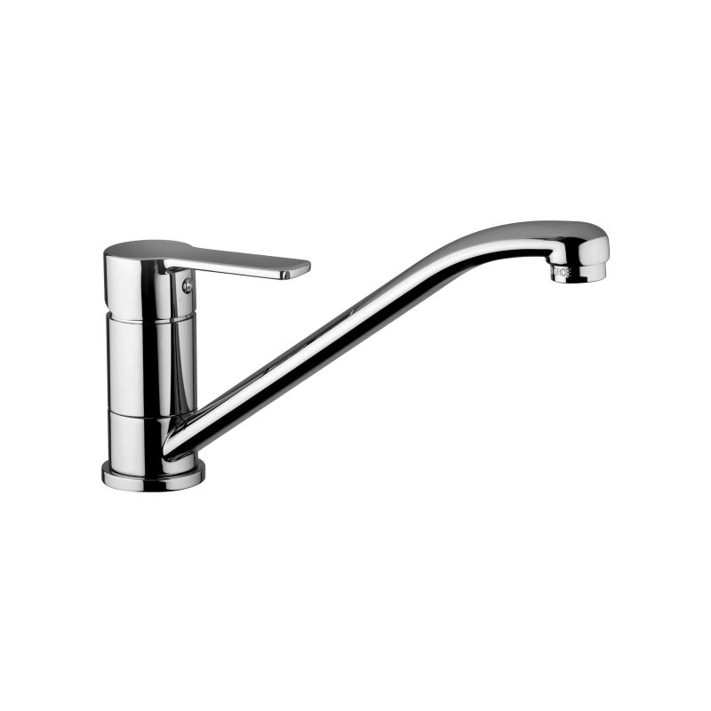 foto del prodotto paffoni miscelatore lavello monocomando con canna orientabile serie red red182tcr cromato ottone